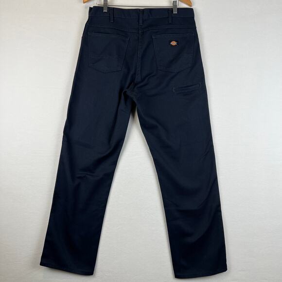 Dickies Pants Mens 36x32 Carpenter Utility‎ Workwear Navy Blue Painter - Picture 5 of 9